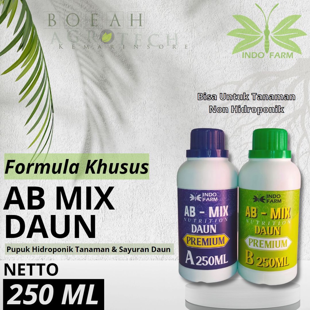 INDO FARM - Pupuk Nutrisi AB Mix Daun 250 ML