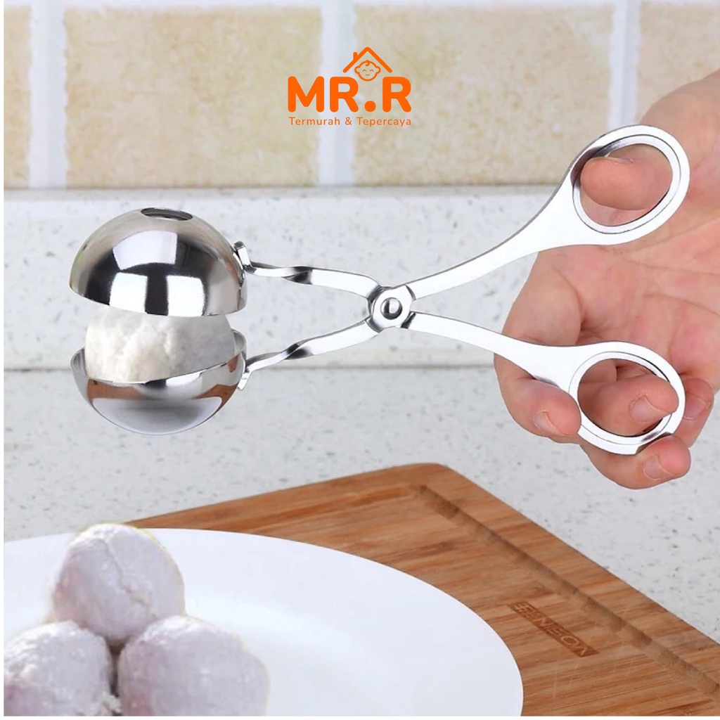 Alat Pembuat Bakso Stainless Stell Serbaguna meatball maker Scoop Anti Lengket