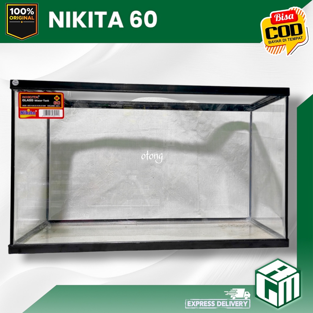 NIKITA SIZE 60 CM 60CM AQUARIUM IKAN REPTIL HAMSTER AKRILIK