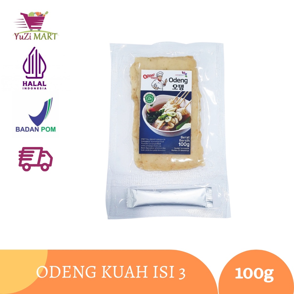 

Oden Odeng 3 Lembar Eomuk Korean Fish Cake 100g + Bumbu [ Halal ]