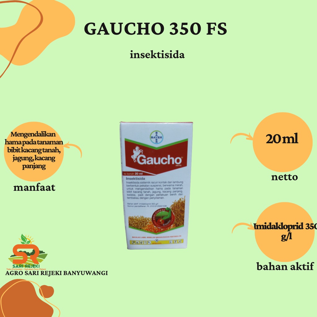 GAUCHO 350FS 20ML INSEKTISIDA IMIDAKLOPRID