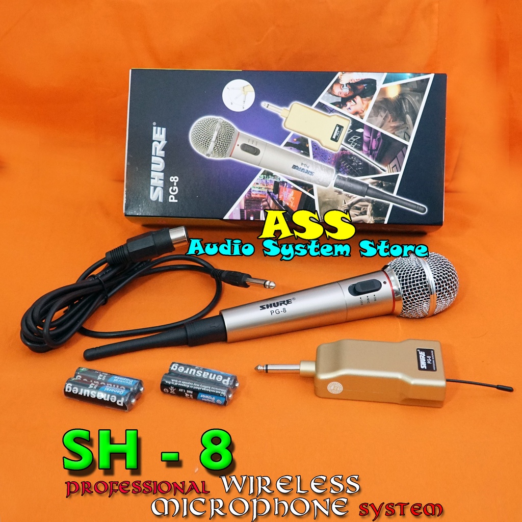Mic Wireless  SH 8 / Microphone Wireless SH-8 / Mic Kabel SH - 8 / Mic SH-8 / Microphone Wireless Dan Cable SH8