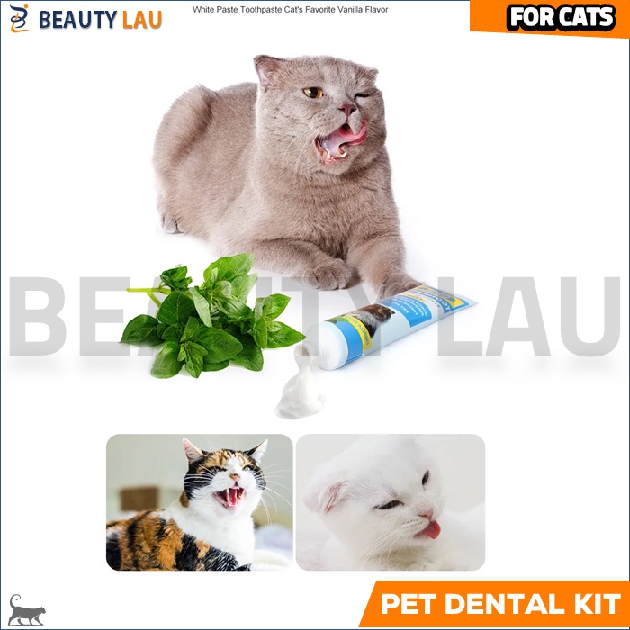 SIKAT GIGI KUCING DAN ODOL PASTA GIGI KUCING CAT ORAL CARE PET DENTAL KIT PET TOOTHBRUSH