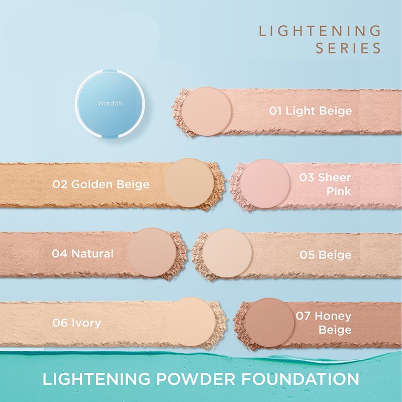 MFI - Wardah Refill Lightening Powder Foundation Light Feel | All Series | Full Stock