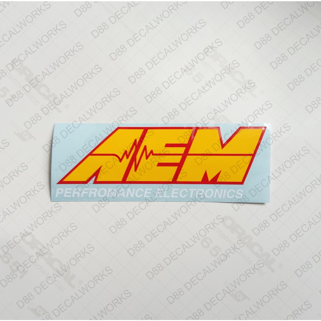 STICKER STIKER AEM ELECTRONICS