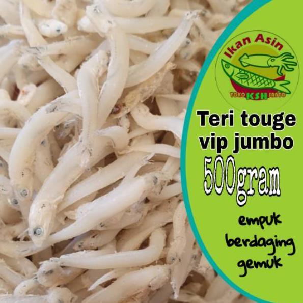 

➮ Ikan asin teri touge vip jumbo-500gram ✼