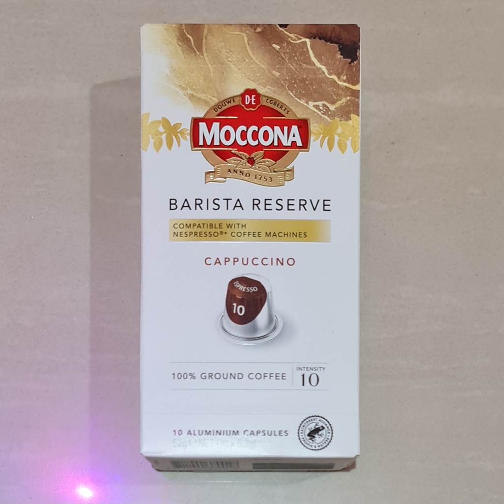 Nespresso Moccona Barista Reserve Cappuccino 10 Coffee Capsules