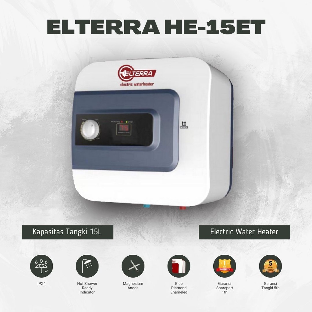 Jual Pemanas Air Water Heater Handal Elterra Et 15 Liter Shopee Indonesia 2004