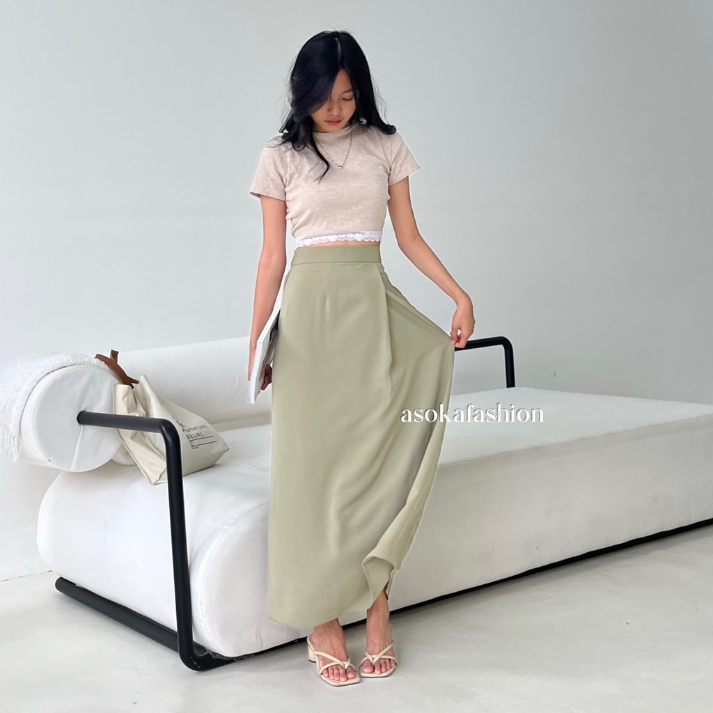 ASOKA Yoora Skirt 1910 - A-Line Maxi Skirt - Raya Collection - Rok Wanita