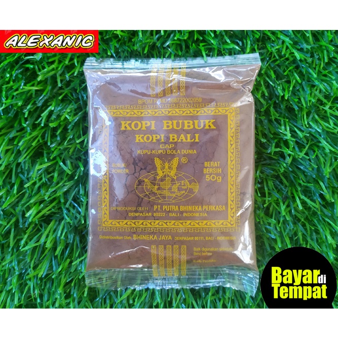 

ALEXANIC Kopi Bali Kopi Kupu Kupu Bola Dunia 50 gram Kopi Bola Dunia