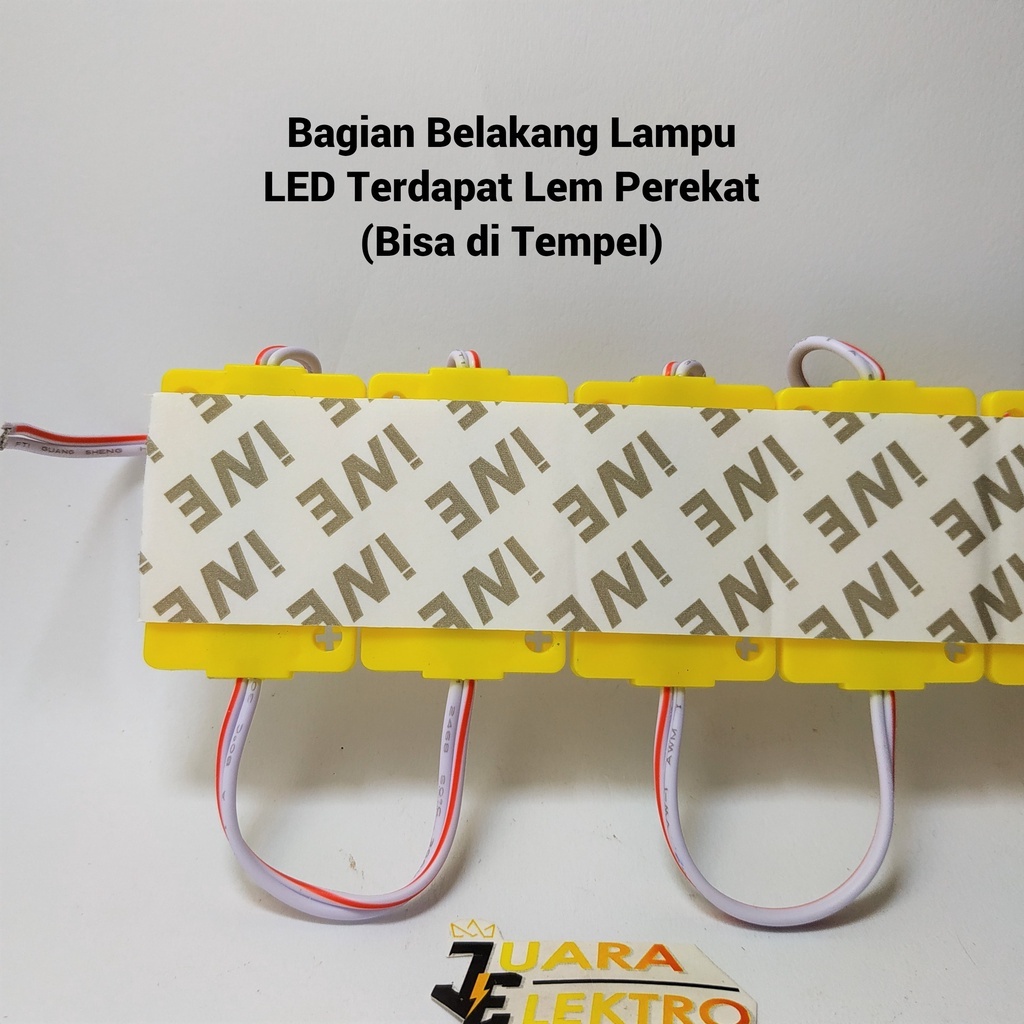 LED MODULE 12V 1 LED Jumbo Nyala Putih, Merah, Kuning, Hijau, Biru