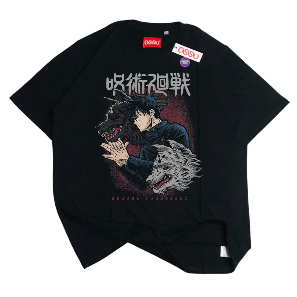 OSSU TSHIRT ANIME MANGA JAPAN JUJUTSU KAISEN MEGUMI FUSHIGURO HEAVY COTON