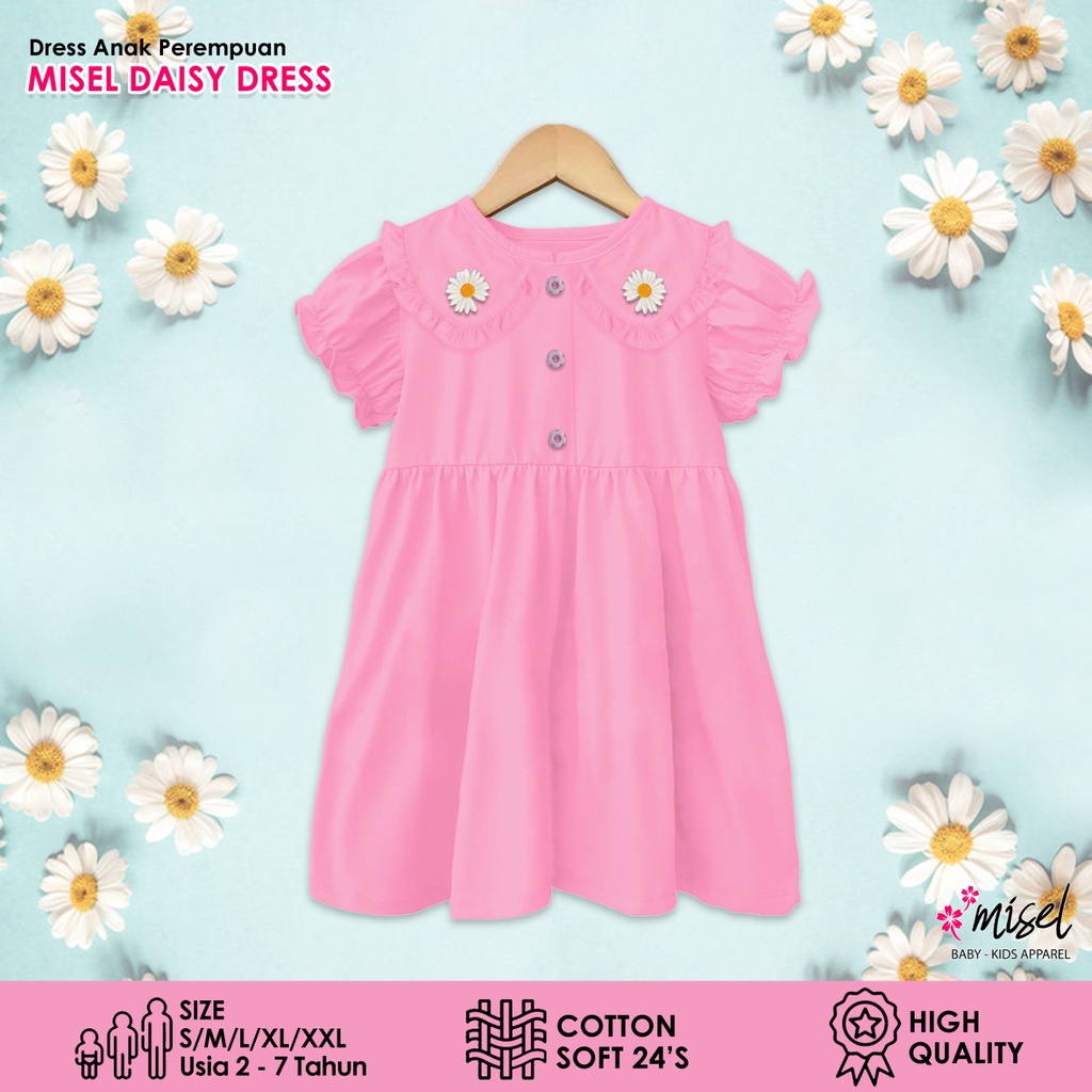 Baju Dress Anak Perempuan Agatchi Motif Bunga -  Dress Anak Perempuan