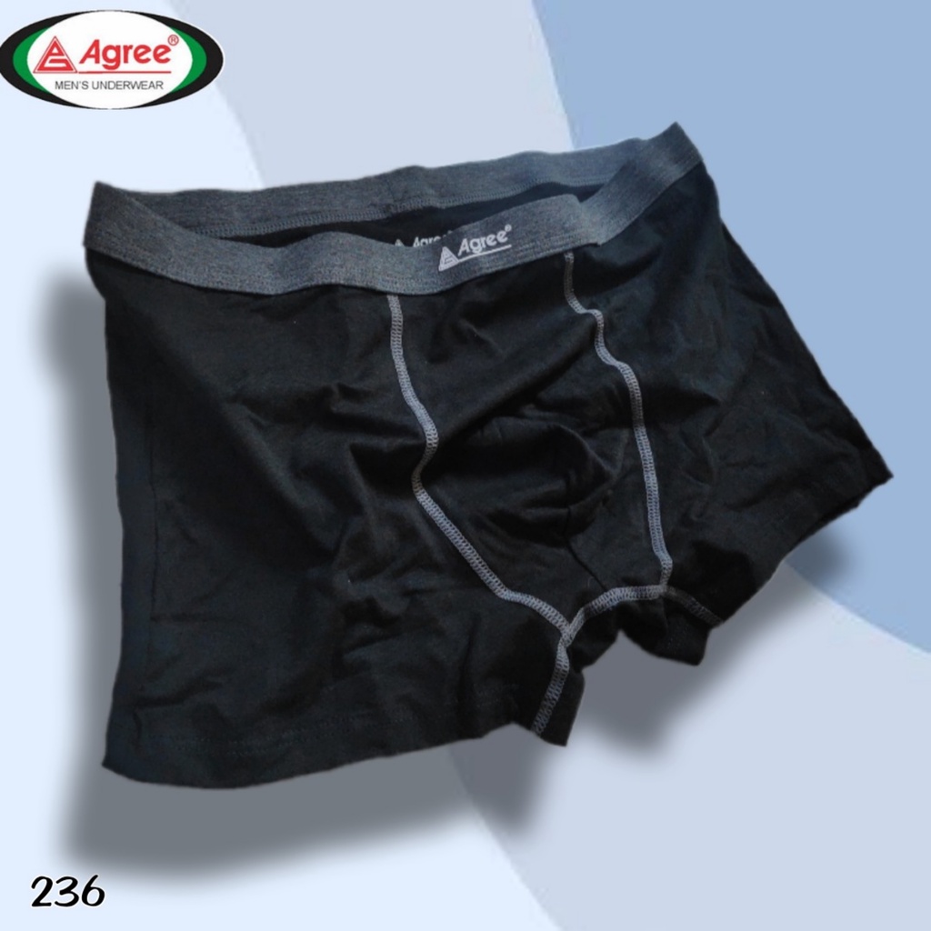 J236T - ( 3PCS ) CELANA DALAM BOXER PRIA AGREE  SIZE M, L, XL