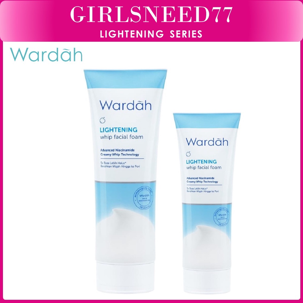 GIRLSNEED77 - Wardah Lightening Whip Facial Foam - Pembersih Wajah (kulit berminyak) - COD BAYAR DI TEMPAT