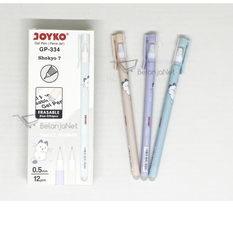 

12.12 FLASH SALE Pen Gel Bisa Dihapus | Gel Pen Joyko Shokyo 7 Erasable GP-334 0.5mm [1 LUSIN] !!
