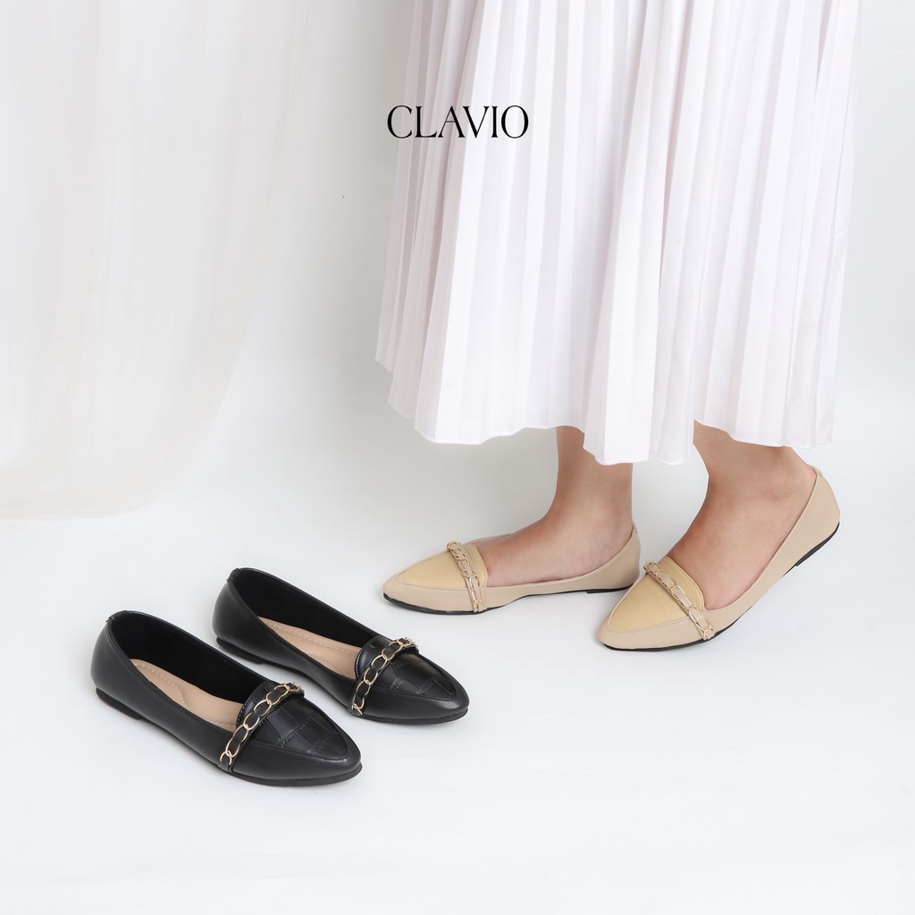 CLAVIO Luxia Sepatu Flatshoes Wanita