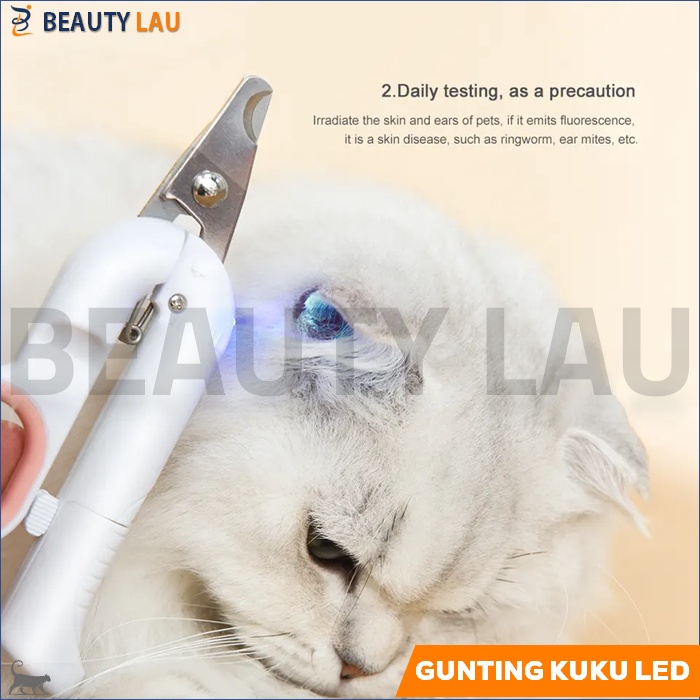 GUNTING KUKU KUCING ANJING PREMIUM + LED LIGHT + KIKIR KUKU KUCING PET NAIL CLIPPER PEMOTONG KUKU KUCING