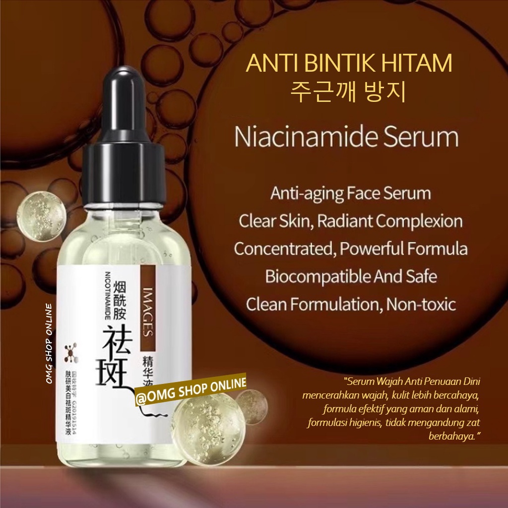 TERMURAH !!! Images Face Serum Viral 30 ml ORIGINAL 21 Day Whitening Anti Aging Acne Moisturizing Serum Wajah Glowing dan Putih Serum Wajah Buat Cowok Wanita / Serum Glowing Wajah Pemutih Mengecilkan Pori Anti Penuaan Pelembab Wajah Perawatan Kulit Kering