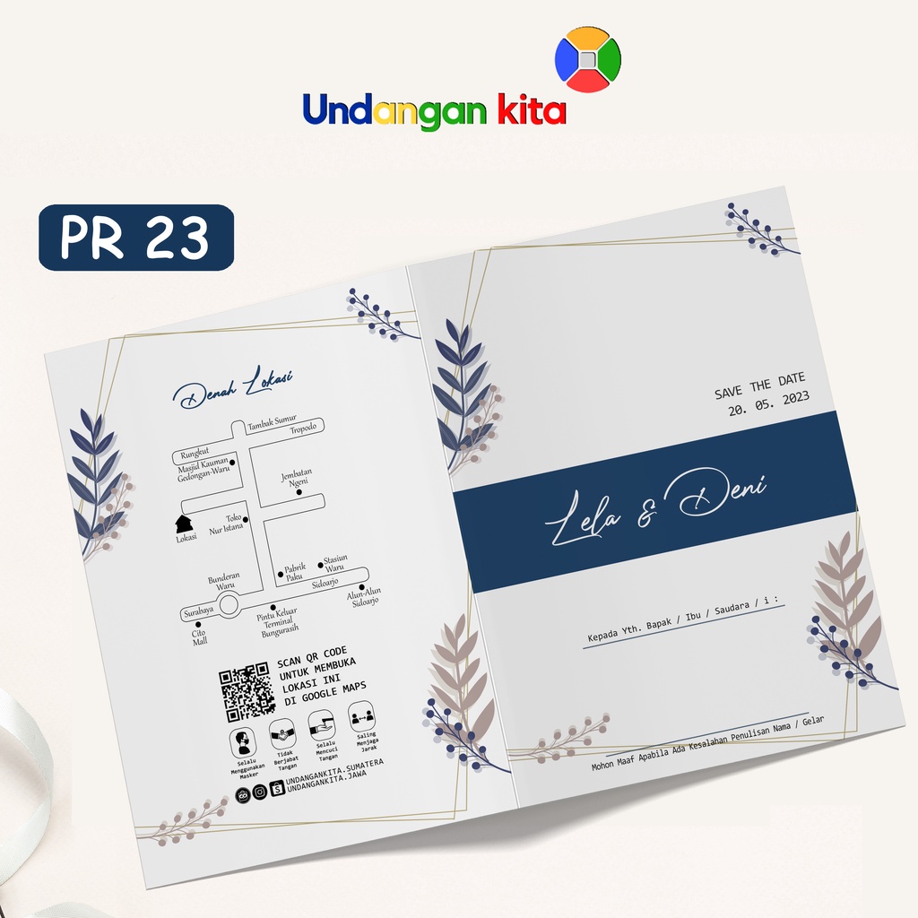 

Undangan Kita Undangan Pernikahan Jasmine Gliter PR 23 Series Softcover