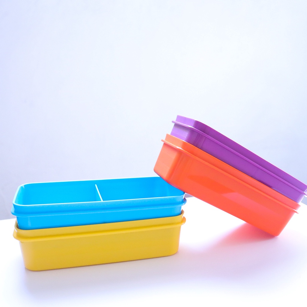 LAGI PROMO KuboX Kotak Makan Rectanguler With Divider/Lunch Box **