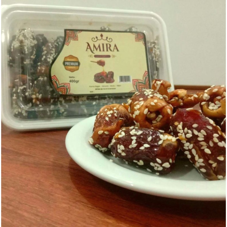 TERMURAH Kurma Isi Almond Plus Madu Wijen by Amira