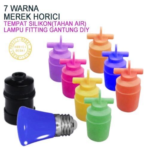 MEREK HORICI MODEL BARU, DIY KABEL LAMPU FITTING TEMPAT SILIKON TAHAN AIR, UNTUK OUTDOOR, LAMPU NATAL, DIY String Lights Warna-warni light strip