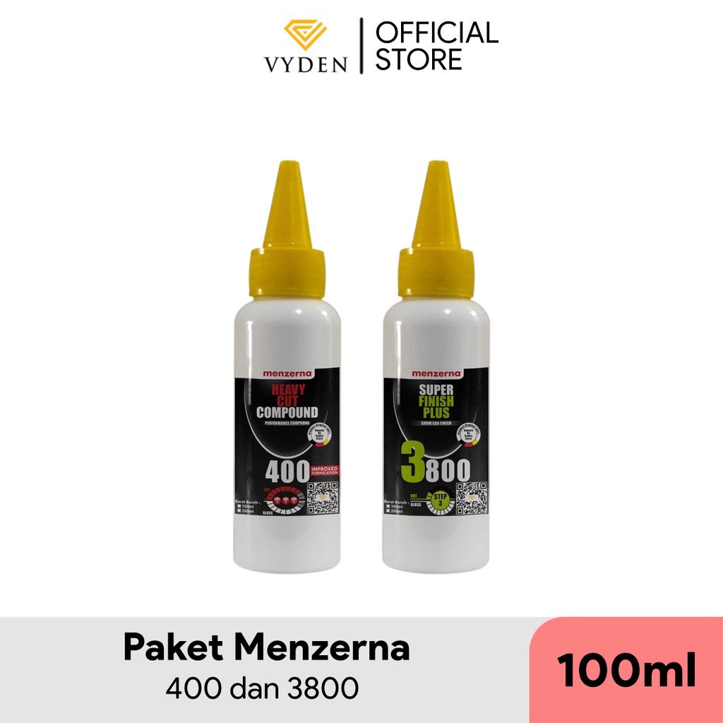 PAKET MENZERNA 400 100ml Kompon Kasar Ecer dan 3800 100ml Kompon Halus Ecer MURAH