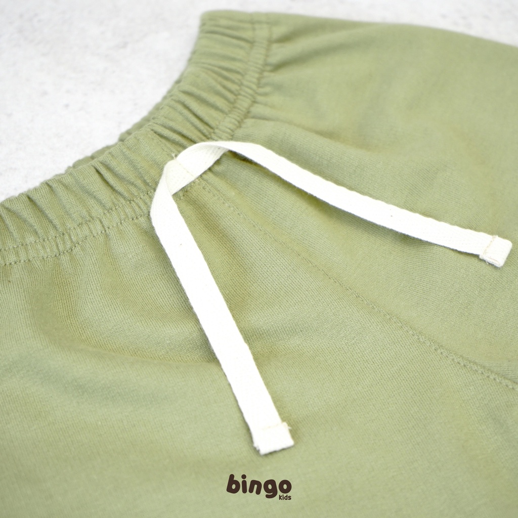 BINGOKIDS | JOGGER PANTS / Celana Jogger Panjang Anak Balita 1-5 Tahun                 Anak Laki Perempuan Unisex Baby Terry Premium Coklat Khaki Cream Olive Green Hijau