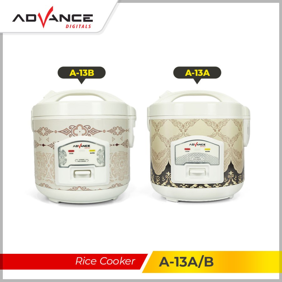 Advance A13-A Rice Cooker Advance 1,2 Liter Penanak Nasi 350 Watt A/B