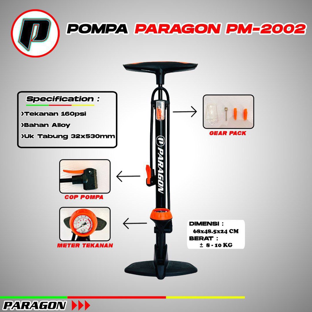 Pompa angin sepeda Paragon