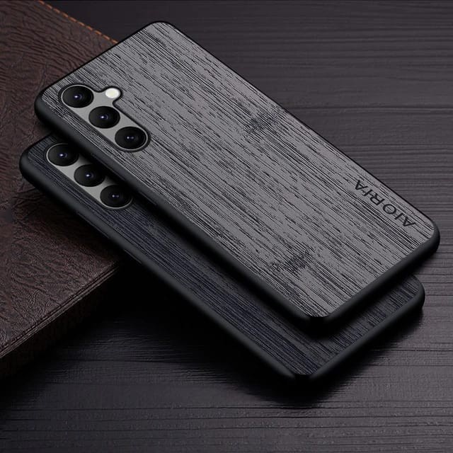 CASE SAMSUNG M14 A14 A24 A34 A54 5G 4G M23 M33 M53 5G A33 A53 A73 5G A13 A23 5G 4G WOOD TEXTURED AIORIA ORIGINAL