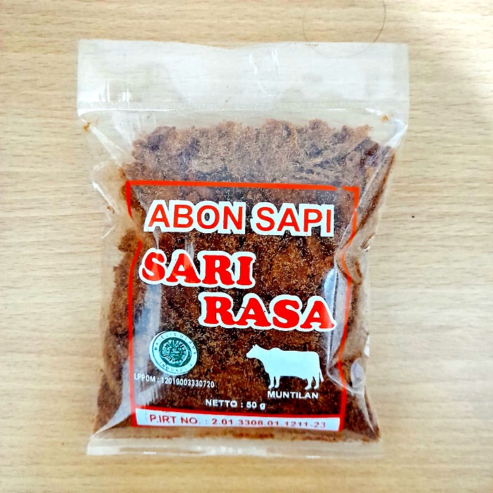 

Abon Sapi Asli Sari Rasa 50gr