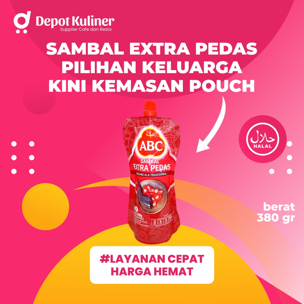 

ABC Saus Sambal Extra Pedas 380 gr Pouch