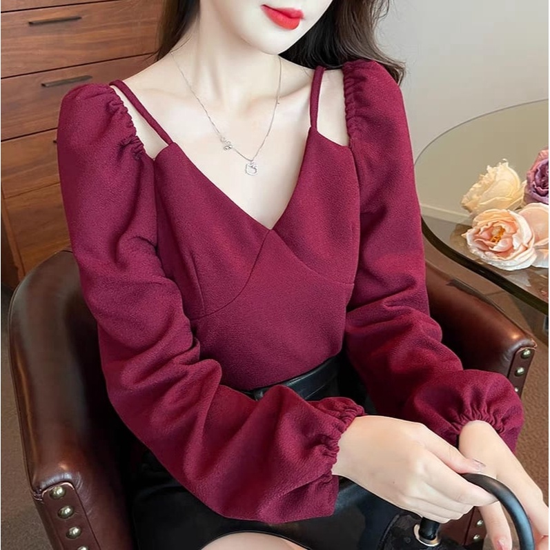 FWG - BLOUSE MELI / BLOUSE KOREA STYLE / ATASAN WANITA / BLUS / BAJU WANITA MODEL BARU / BLOUSE WANITA