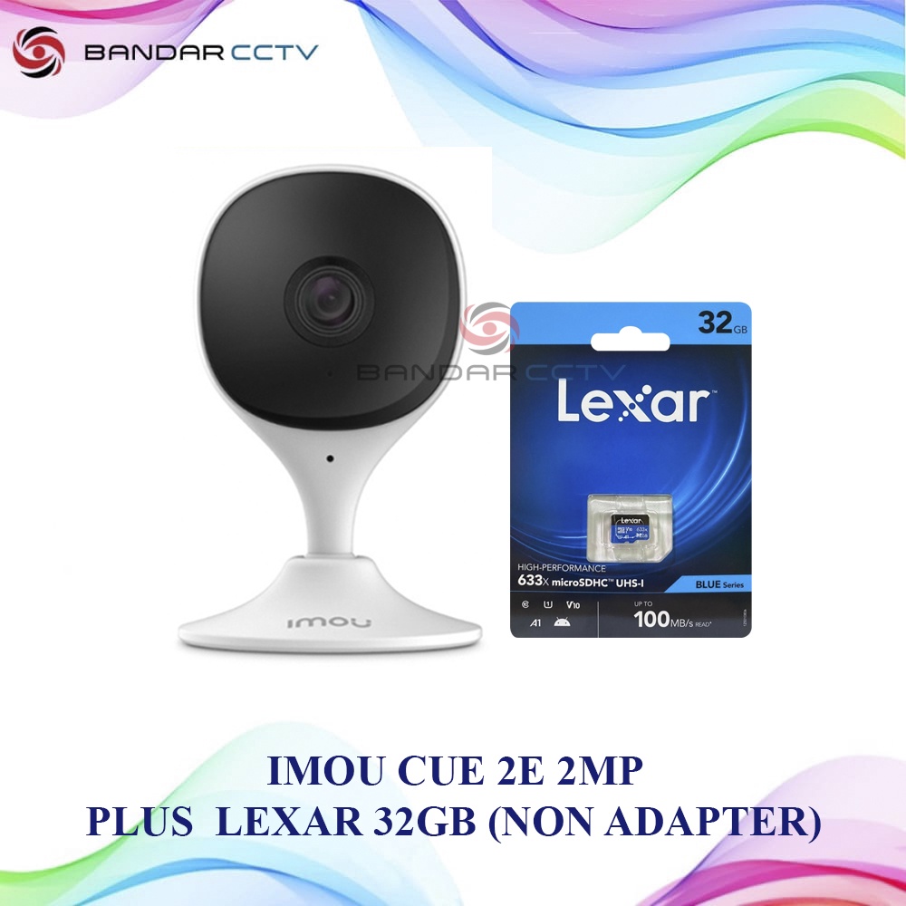 CAMERA IMOU CUE 2E + MEMORY CARD LEXAR