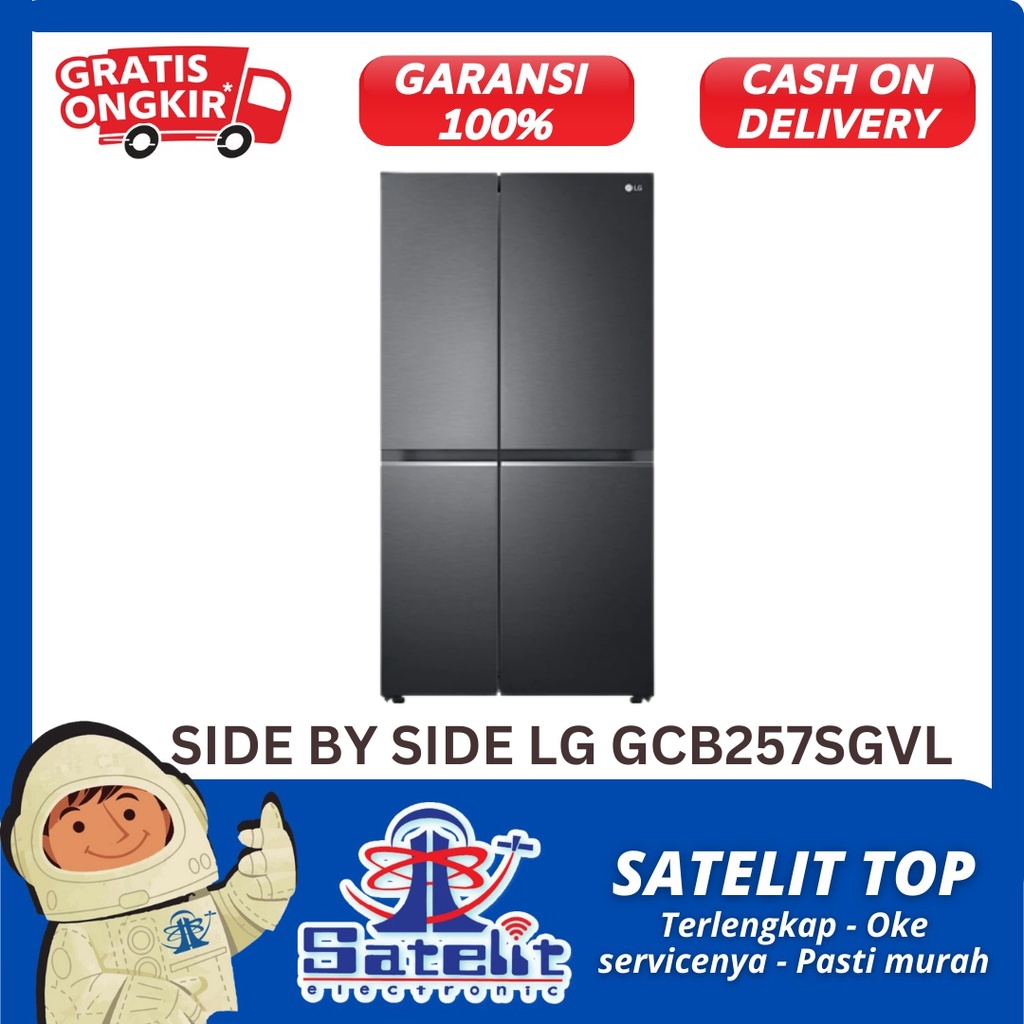 KULKAS / REFRIGERA / LEMARI ES / SIDE BY SIDE LG 4 GC-B257SQVL / PROMO