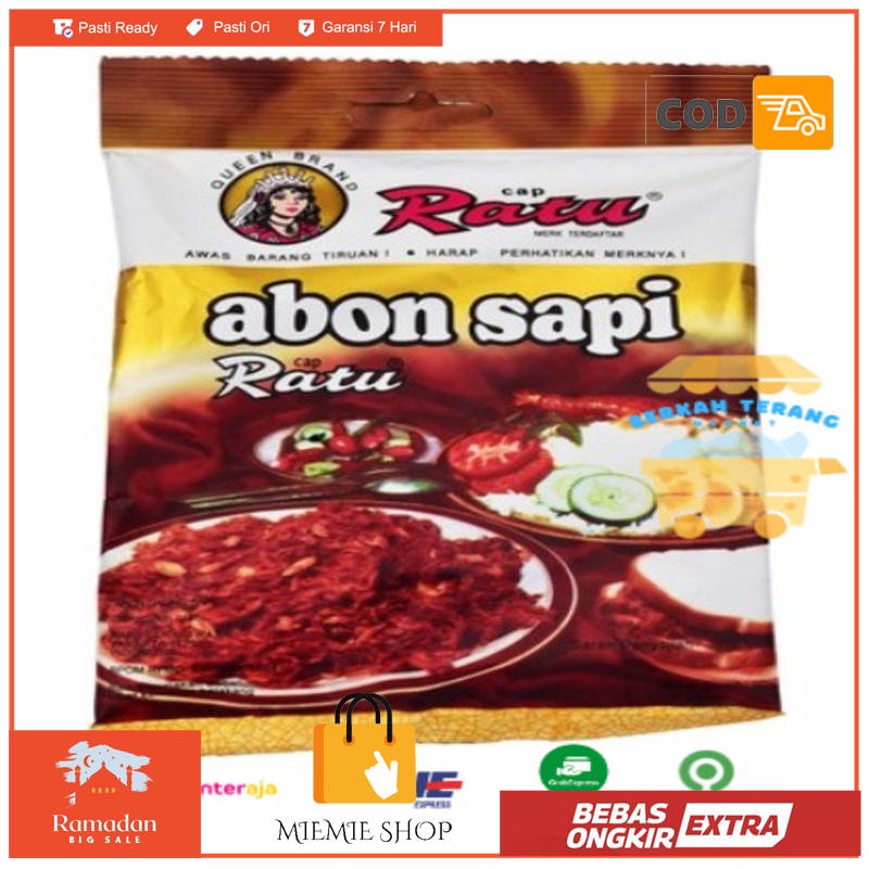 

Abon Sapi Ratu 1 Bungkus / Pack 90 gram