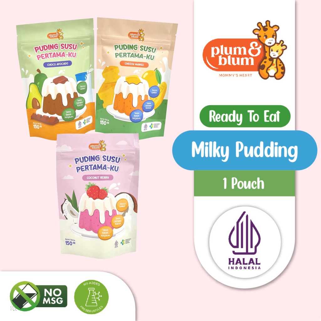 

Plum & Blum Silky Pudding Susu Buah Snack Mpasi 150 gram