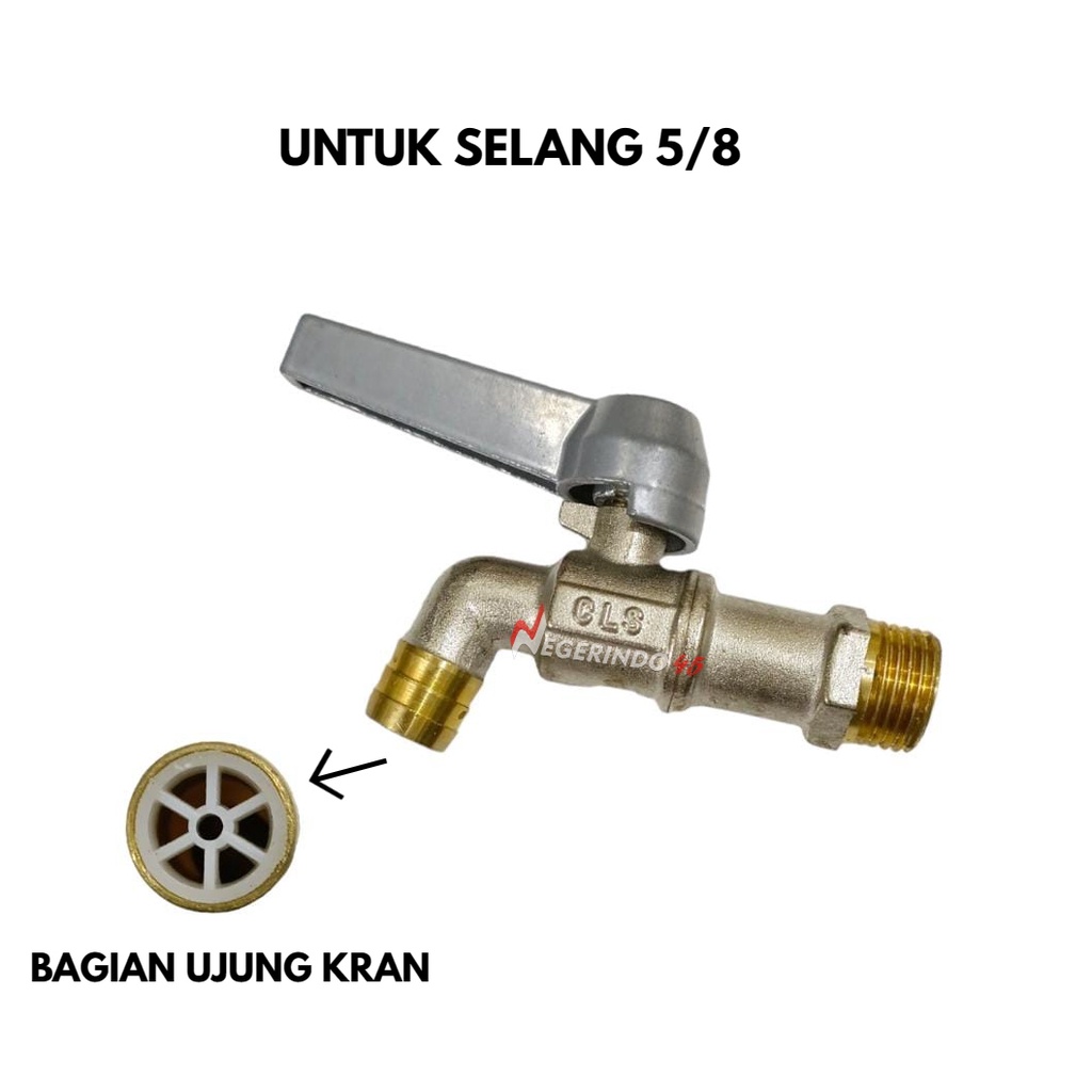 KERAN KRAN TEMBOK KUNINGAN 1/2&quot; KRAN AIR TAMAN KUNINGAN