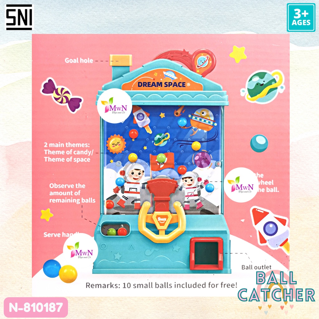 MWN Mainan Funny Ball Catcher Candy Space / Tangkap Bola N810187