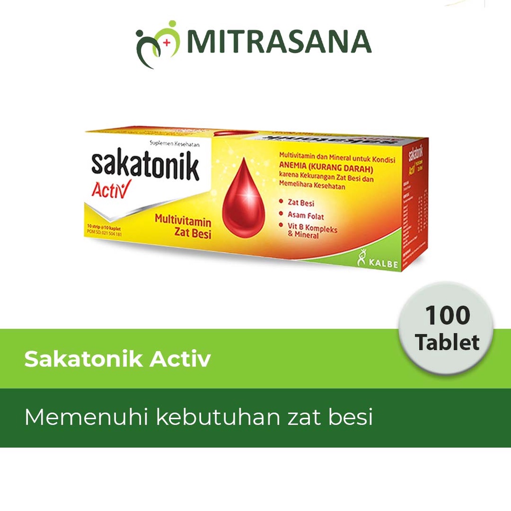 Sakatonik Liver 100 Tablet - Multivitamin Zat Besi