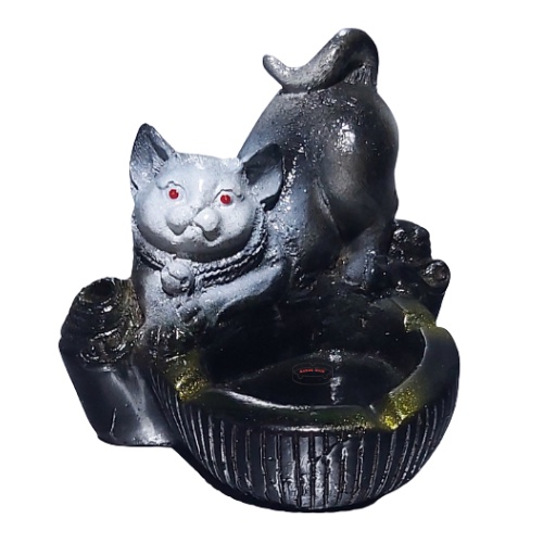 ASBAK ROKO UNIK KUCING/CAT/MIX PUTIH GOLDEN/HOME DECORATION