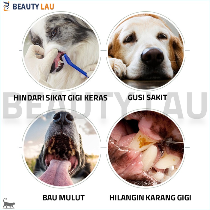 PET ORAL SPRAY PENGHILANG BAU MULUT KUCING ANJING HEWAN PENYEGAR MULUT KUCING