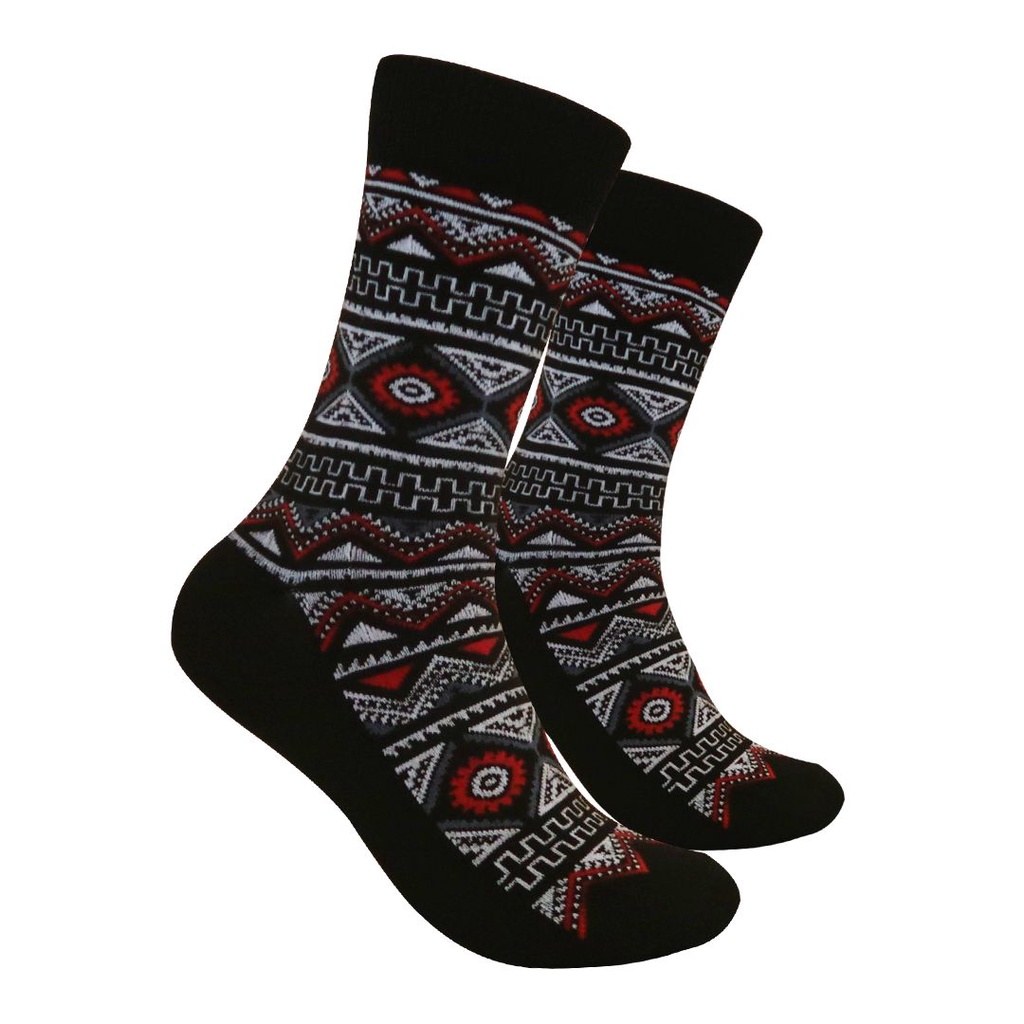 Kaos Kaki Motif Tribal / Pattern ( T139 )