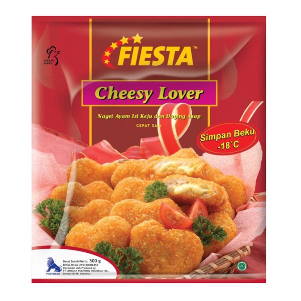 Promo Harga Fiesta Naget Cheesy Lover 500 gr - Shopee