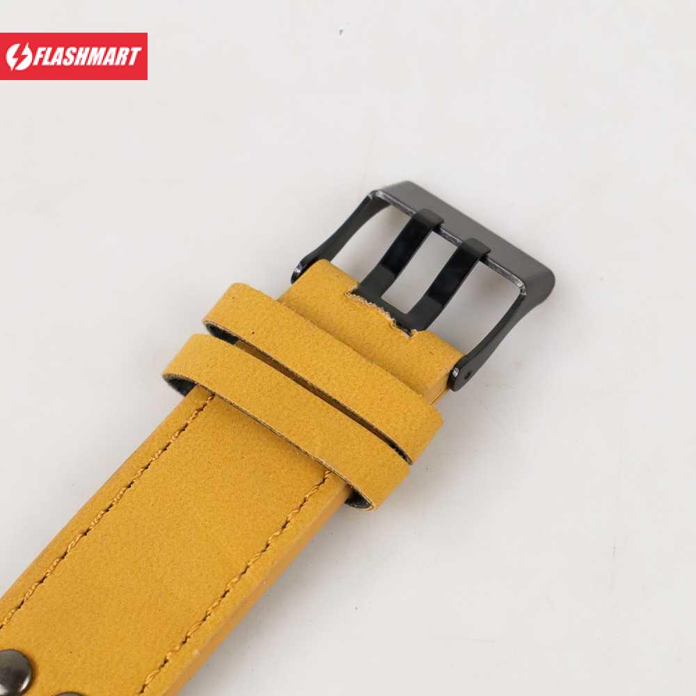 Flashmart Jam Tangan Pria Strap Kulit