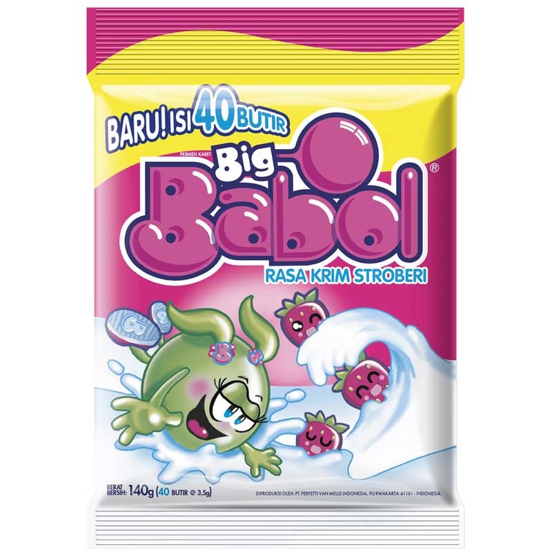 

Big Babol Permen Karet Stroberi 140g