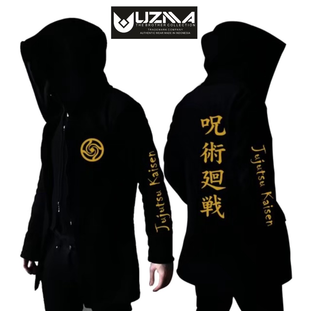 Bisa COD - Sweater Hoodie Pria Anime Jepang / Jaket Pria Distro Jepang / Hoodie Cowok Anime / Jaket Anime Cowok / Jubah Anime Hokage Api Hitam / Hoodie Anime Naruto// Sasuke.id