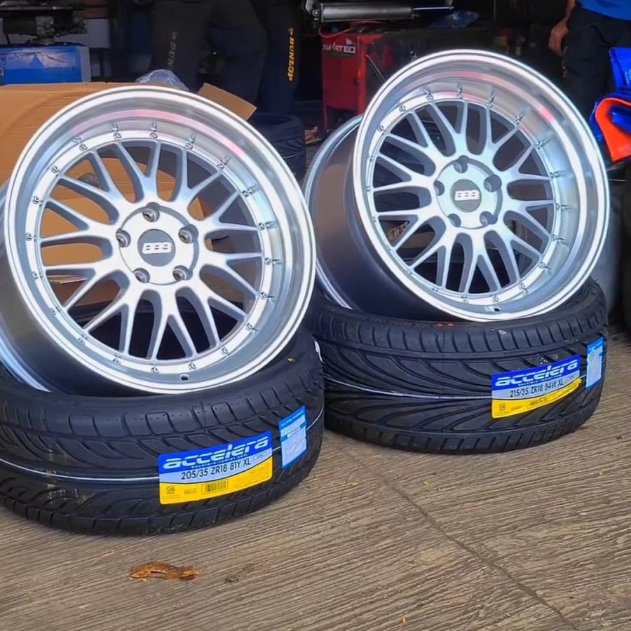 velg ring 18 celong lebar 9.5/10.5 velg mobil bbs lm import murah r18